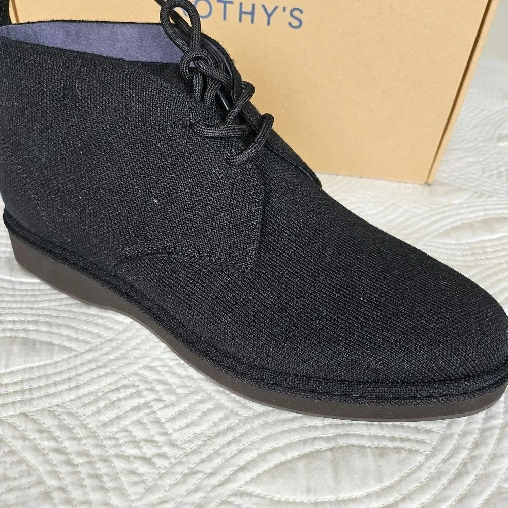 NIB Rothy's Chukka Boot Black Shoes 8.5